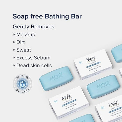 Moiz Syndet Bathing Bar Soap 75g